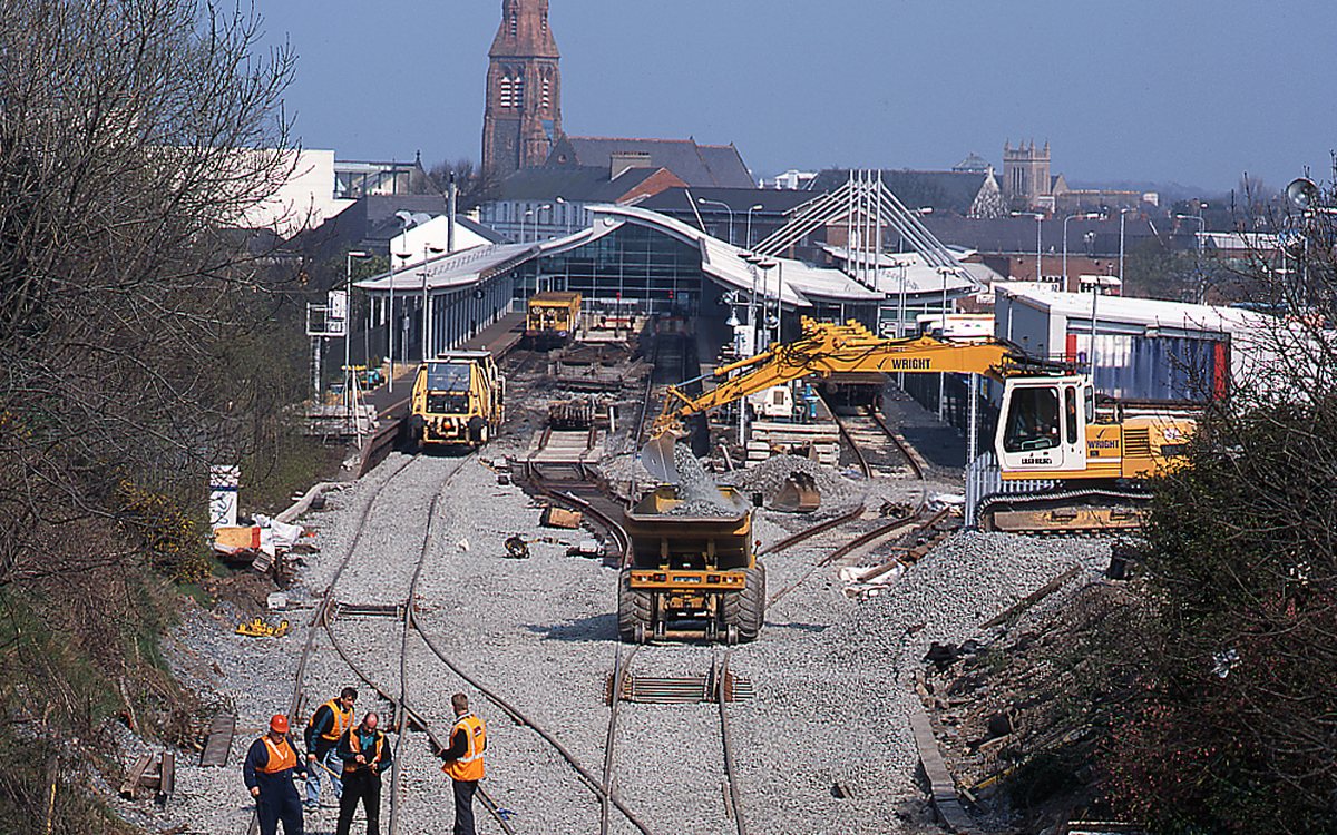 Chantier de renouvellement des voies