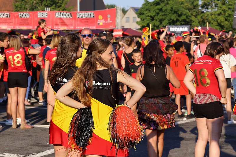 Les supporters des Diables Rouges